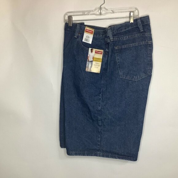 Men's‎ Wrangler Shorts 5-pocket Denim Blue Jeans Relaxed Size 46 60XNKMS - Picture 1 of 4